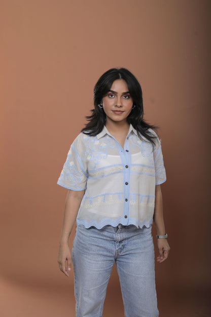 Embroidered Cotton Shirt