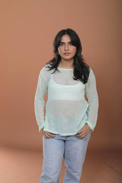 Sea Green Top