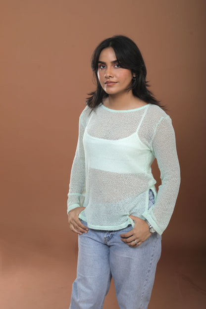Sea Green Top