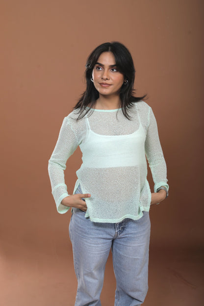 Sea Green Top