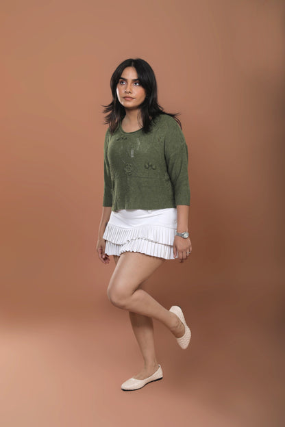 Yarn Woven Top