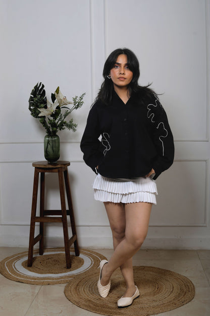 Emroideried Denim Shirt