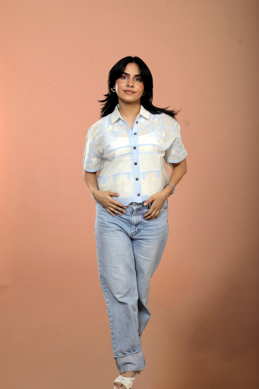 Embroidered Cotton Shirt